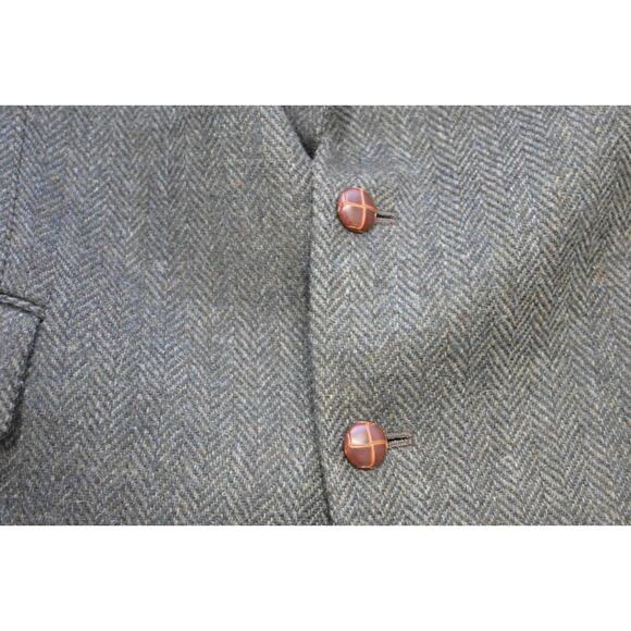 Christopher Hayes Tweed Wool Blazer Sports Jacket Lined Mens Sz 40 R - Picture 8 of 11